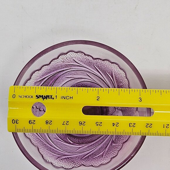 Vintage Indiana Glass Pebble Leaf Tea Cups Pink Floral Pressed 3pc Set - Picture 7 of 16